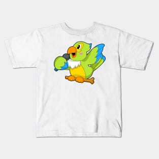 Parrot Singer Microphone Kids T-Shirt